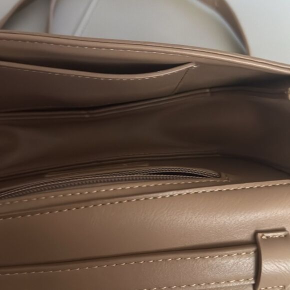 Melie Bianco Vegan Leather Shoulder Bag Adjustable Strap - Picture 7 of 16